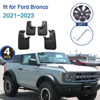 Mudguards สำหรับ Ford Bronco U725 2021 2023 2022 MK6 6th อุปกรณ์เสริม Mudflap Splash Mud Guards MudFlaps รถด้านหน้าด้านหลังล้ออัตโนมัติ