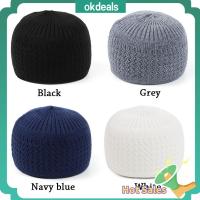 OKDEALS ใหม่ หมวกหัวกะโหลก Kippah หมวกมัสยิด หมวกมุสลิม อิสลาม หมวกบีนนี่