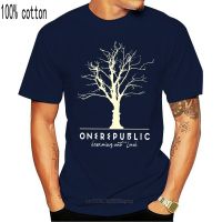 [High quality inventory] New 100% Pure Cotton Mens T-Shirts Available  Summer The  Fashion One Republic Dreaming Out Loud Onerepublic Native Band Music T-shirt Large Black