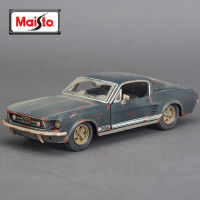 Maisto 1:24 1967ฟอร์ดมัสแตง GT ทำให้เก่าสนิมรถรุ่นจำลอง D Iecast โลหะของเล่นรถสปอร์ตรุ่นเก็บเด็กของขวัญ