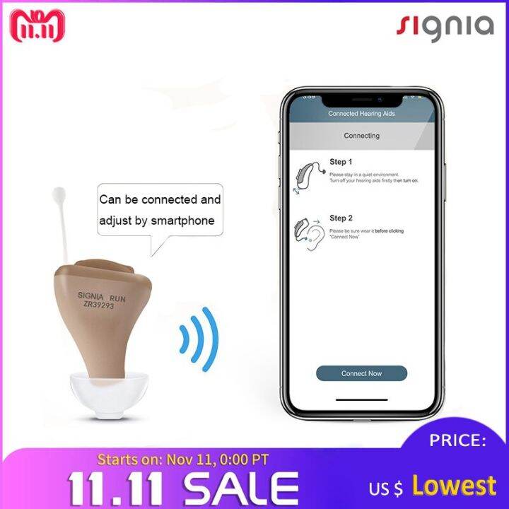 SIEMENS Signia Invisible Hearing Aid Nano8channel Programmable Digital