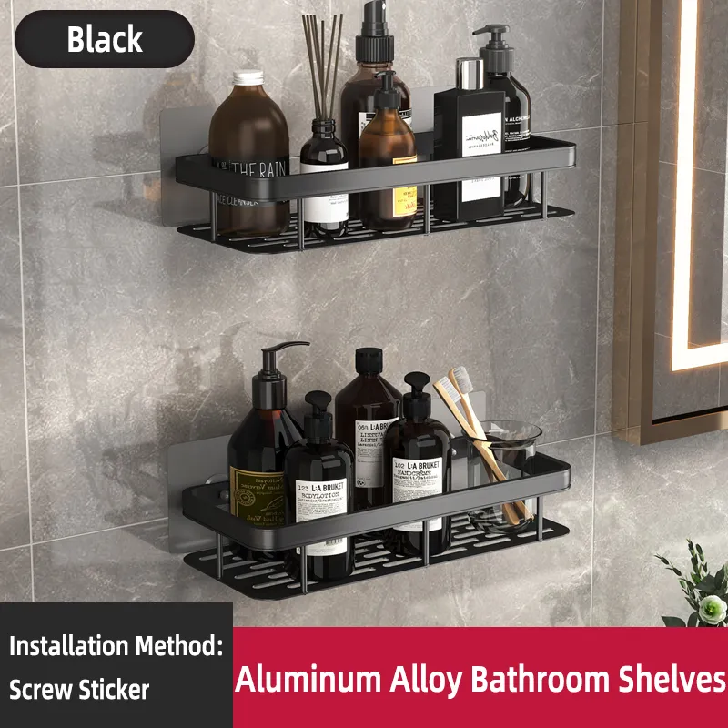 Bathroom Shelves No-drill Corner Shelf Aluminum Alloy Shower