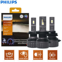 Philips H4 LED 3500R Ultinon H11 H7 HB4 HB3 HIR2กำลังสูง30W 2600LM ไฟหน้ารถ6500K หลอดไฟวัตต์แอลอีดีลูเมนสูงสีขาวคู่