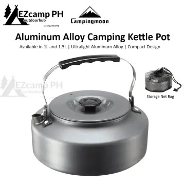 0.8L/1.4L Camping Tea Coffee Pot Portable Lightweight Camping Teapot Kettle  Large Capacity for Hiking Backpacking Picnic Travel