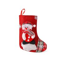 Christmas Sock Hanging Xmas Gift Bag Reusable Non-woven Fabric Party Ornament Photography Home Window Decoration Old Man Socks Tights