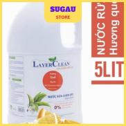Nước rửa chén bát hữu cơ Layer Clean hương quế 5l an toàn cho sức khỏe