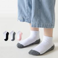 5 Pairs/Lot Summer New Children Cotton Socks Fashion Black Gray Pink Soft For 1-12 Years Kids Teen Student Baby Girl Boy Socks