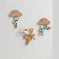 Magnetic Key Hanger Holder For Keys On The Wall Home Decor Hooks Letter Rack Wood Multifunctional Storage Board