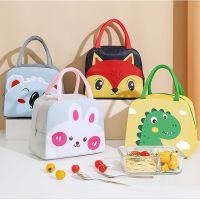 Cartoon Portable Thermal Lunch Box Bags for Women Kids Food Storage Handbags Travel Picnic Pouch Insulated Cooler Lunch Bag