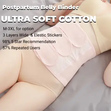 2 in 1 Postpartum Abdominal Binder Combed Cotton Shapewear Post C