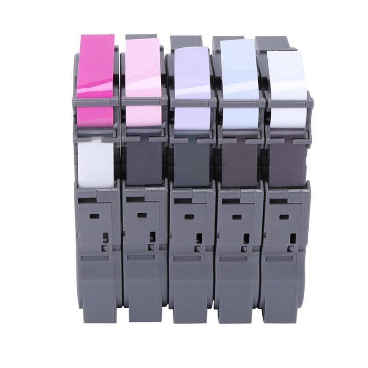 3x-compatible-label-tape-replacement-for-p-touch-12mm-1-2-inch-laminated-berry-pink-pink-purple-blue-white