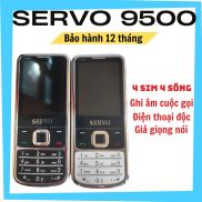 Điện thoại 4 sim Servo V9500 chính hãng hỗ trợ thay đổi giọng nói