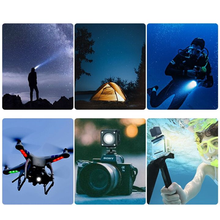 l2-10เมตร-ip68-led-แฟลชวิดีโอกันน้ำหรี่แสงได้ถ่ายภาพใต้น้ำ-pencahayaan-kamera-ดำน้ำสำหรับกล้อง-dslr-gopro-dji