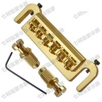 WK-A Set Gold Wraparound 6 Adjustable Saddle Bridge Tailpiece for Electric Guitar