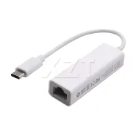 AT 1PCS USB C Type-C Ethernet Network Adapter to RJ45 10/100 Wired Internet Cable For Macbook Windows Systems Adapter