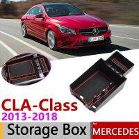 สำหรับ Mercedes Benz CLA C117 W117 2013 ~ 2018ของการจัดเก็บที่วางแขนกลางการจัดเก็บอุปกรณ์จัดรถ2017 2015