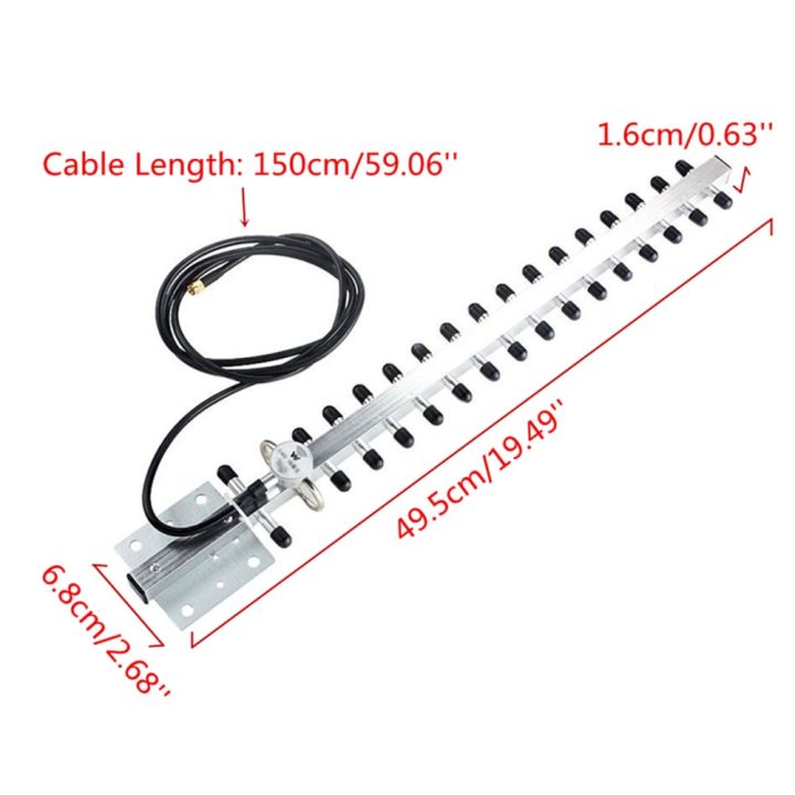 เสาอากาศไวไฟ-rp-sma-2-4-กิกะเฮิร์ตซ์-25dbi-ทิศทางกลางแจ้งไร้สาย-yagi-เสาอากาศ-wifi-router-intl