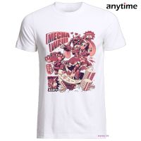 2022 Indie Design T Shirt For Novelty Japanese Manga Style When Food Becomes A Monster Printed