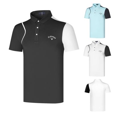 Summer golf clothing mens short-sleeved T-shirt POLO shirt loose jersey quick-drying breathable sweat-absorbing GOLF Honma DESCENNTE Callaway1 Odyssey W.ANGLE Titleist TaylorMade1♛⊙