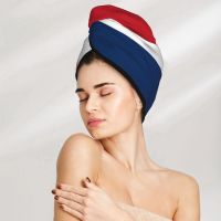 Magic Microfiber Shower Cap Dominican Republic Flag Towel Bath Hat Dry Hair Cap Quick Drying Soft Lady Turban Head Towels