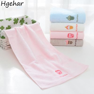 【jw】✜◆  4 Pcs Cartoon Face Household Four Soft Cotton Washcloth Shower Hands Absorbent Toallas