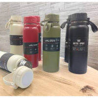 KIMSHOP11 A020 กระติกน้ำสแตนเลส เก็บร้อน-เย็น สูญญากาศ 800-1000 ml. 4 สี เก็บอุณหภูมิ กระบอกน้ำมีที่กรองใบชา