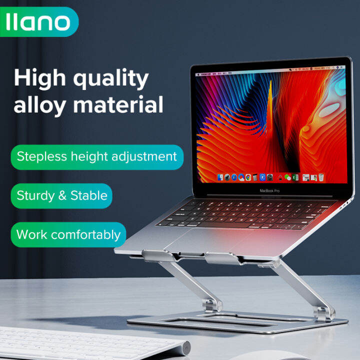 Llano Laptop Stand Stand Komputer Stepless Lift Aluminium Alloy Folding