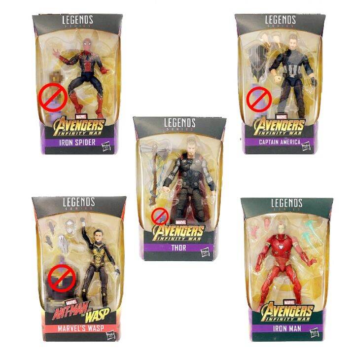 hasbro-marvel-ชุดเหล็กกัปตันอเมริกาและธอร์แมงมุมเหล็กตัวต่อของเล่นโมเดลฟิเกอร์มนุษย์เหล็กของขวัญวันเกิดเด็กผู้ชาย