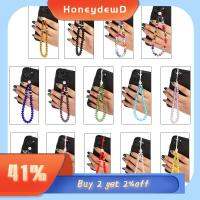 HONEYDEWD ใหม่ คริสตัลประดิษฐ์ ต่อต้านการสูญหาย ห่วงโซ่โทรศัพท์ สายห้อยเคสโทรศัพท์มือถือ สายคล้องโทรศัพท์มือถือ เชือกแขวนโทรศัพท์