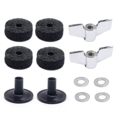 Drum Accessories Kit: Cymbal Felts, Cymbal Sleeves, Wing Nuts