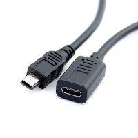 Mini USB Male to Type-c Female Charge Data Adapter Cable Cord Adapter For samsung huawei Android phone