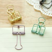 【jw】♝☜❈  5pcs hollow long tail clip creative account cute office file dovetail test folder