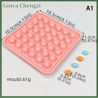 Ginca แม่พิมพ์ช็อคโกแลตทรงกลมทรงกลมขนาด9 16 25 36ช่องแม่พิมพ์ซิลิโคนฟู้ดเกรดแบบไม่ติดอุปกรณ์ทำขนมเค้กแบบก้อนน้ำแข็ง