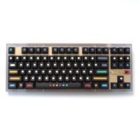 135 Keys GMK Black Dots Keycaps Cherry Profile PBT DYE Sub Mechanical Keyboard Keycap for MX Switch with 1.7U 2U Shift 6.25U 7U