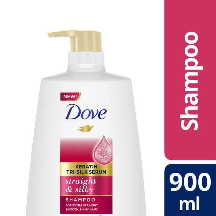 Dove Shampoo Straight Silky 900ml Lazada PH