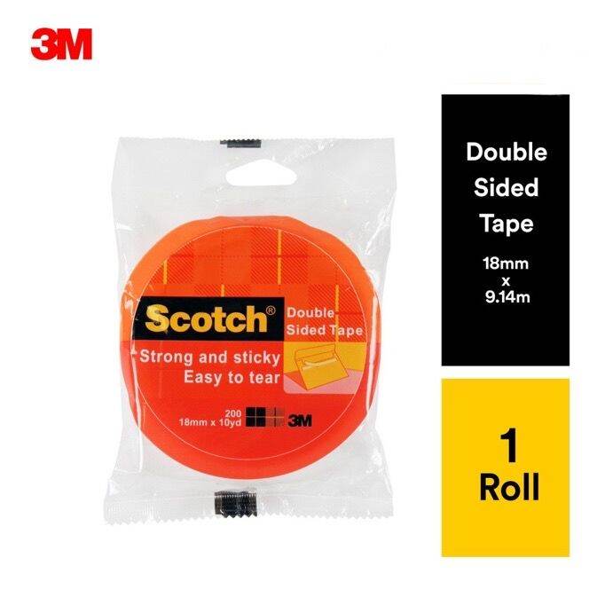 3M Scotch DoubleSided Adhesive Tape Lazada