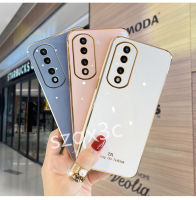 2023เคสสมาร์ทโฟนสำหรับ Huawei Nova Y90 Y91 11i 11 Pro Honor 90 PRO X9a X8a X8 X6 5G 4G ใหม่เคสมือถือชุบโลหะขอบตรงแพ็คป้องกันน้ำแข็ง TPU นิ่มเคส HONOR90ด้านหลัง