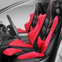 รถหุ้มเบาะรองนั่งด้านหน้าเบาะรองนั่ง 3D Mesh Racing Seat Cover สำหรับรถยนต์ Universal SUV Van อุปกรณ์ตกแต่งภายใน