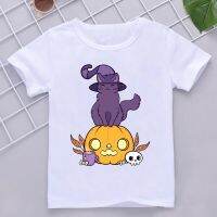 Magic Cat Girls T-Shirt Boys Short Sleeve Tee Tops Kids Cartoon Printing Clothes Children Unisex High Quality Tshirts,YKP126