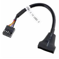 สายแปลง USB 2.0 9Pin Motherboard Female to USB 3.0 20Pin Housing Male Adapter Cable