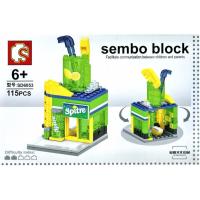 ตัวต่อ SEMBO BLOCK LEGO เลโก้ ร้านค้า อาหาร น้ำอัดลม สไปร์ สไปรต์ Sprite 100