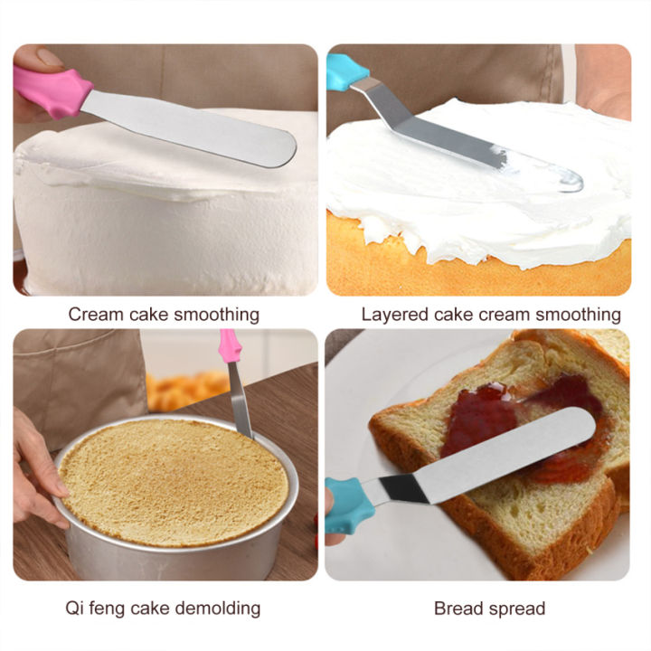 3pcs-stainless-steel-cake-cream-spatula-butter-icing-smoother-kitchen-pastry-baking-decoration-tools-wedding-party-accessories