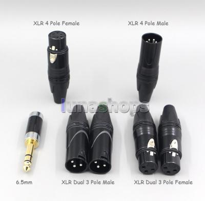 LN007421 16 Core 7N OCC Black Braided Earphone Cable For Focal Clear Elear Elex Elegia Slia hifiman he-35x Headphone