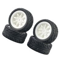 4Pcs Rubber Tire Tyre Wheel for SG1603 SG1604 SG1605 UDIRC UD1601 UD1602 UD1603 UD1604 1/16 RC Car Upgrade Parts