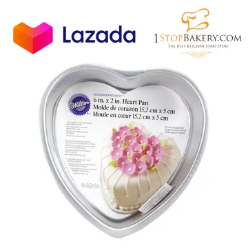 Wilton Decorator Preferred 8 x 2 Aluminum Heart-Shaped Cake Pan