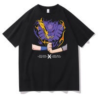 【Fashion】 Naruto พิมพ์เสื้อยืด Anime Print Naruto Sasuke Print Top Harajuku Style Anime T-Shirt แฟชั่นแขนสั้นผ้าฝ้าย