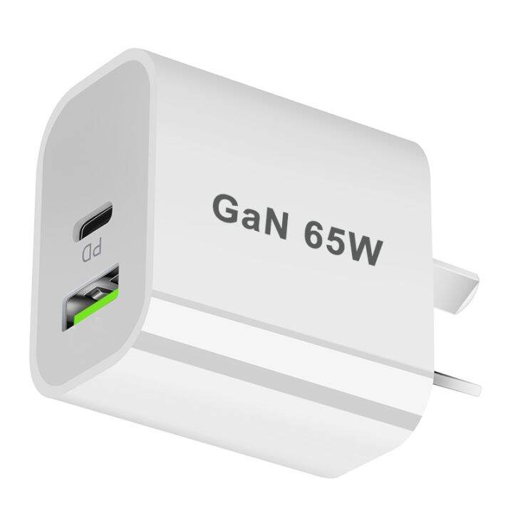 โทรศัพท์ที่ชาร์จความเร็วสูง-qc3-0-gan-65w-usb-c-พอร์ตแท็บเล็ตอเนกประสงค์แล็ปท็อปสหรัฐฯยุโรปสหราชอาณาจักรปลั๊กป้องกันสำหรับ-iphone-13-12-11-pro