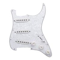 Multi Colour Pickguard Electric Guitar Pickguard and White SSS Loaded Prewired scratchplate Assembly