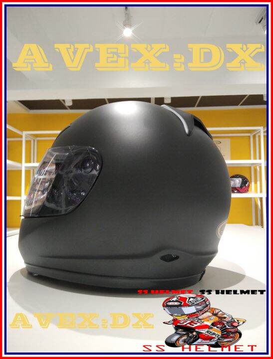 หมวกกันน็อคavex-dx-racingสวมใส่ง่ายเต็มใบ-มีมาตรฐาน-มอก-สีสรรสวยงาม-คุ้มค่าราคาโดนใจ-ใส่ก่อนเทห์ก่อน