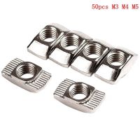 Hot M3/M4/M510x6 For 20 Series Thread T Nut Slot T nut Sliding TNut Hammer Drop In Nut Fasten Connector High Strength Hardness